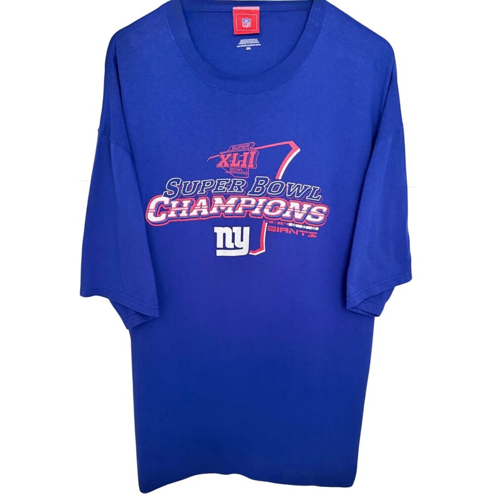 New York Giants NFL Super Bowl XLII Champions VF Imagewear T-Shirt Men's 2XL